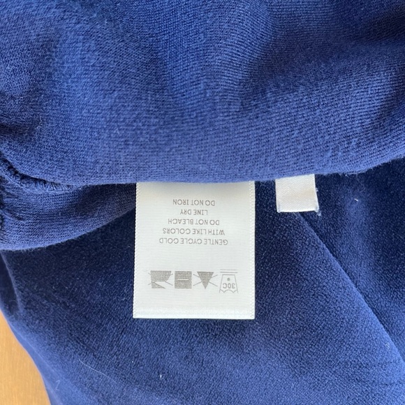 Suzie Kondi Elma Flare Jumpsuit Velour Navy M EUC - Picture 4 of 9